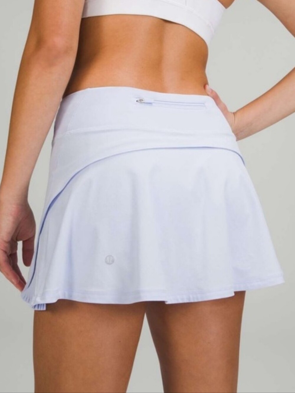 NEW Lululemon “Play Off the Pleats” tennis skirt White Sz 14 - Picture 2 of 10